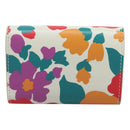 SAINT LAURENT Wallet Leather Gold White Auth sw546-2