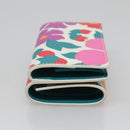 SAINT LAURENT Wallet Leather Gold White Auth sw546-4