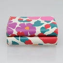 SAINT LAURENT Wallet Leather Gold White Auth sw546-5