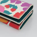 SAINT LAURENT Wallet Leather Gold White Auth sw546-7