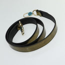 BVLGARI Leoni Hand Bag Leather 2way Gold Auth sw547-26