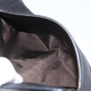 BVLGARI Shoulder Bag Leather Black Gold Auth sw548-24