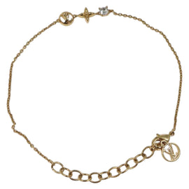 LOUIS VUITTON Bracelet Petit Louis Bracelet metal Gold M00374 LV Auth sw559