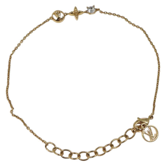 LOUIS VUITTON Bracelet Petit Louis Bracelet metal Gold M00374 LV Auth sw559