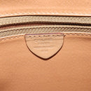 CELINE Macadam Canvas Shoulder Bag PVC Leather Brown Gold Auth sw561-12