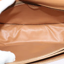 CELINE Macadam Canvas Shoulder Bag PVC Leather Brown Gold Auth sw561-11