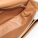 CELINE Macadam Canvas Shoulder Bag PVC Leather Brown Gold Auth sw561-18