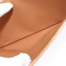 CELINE Macadam Canvas Shoulder Bag PVC Leather Brown Gold Auth sw561-20