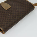 CELINE Macadam Canvas Shoulder Bag PVC Leather Brown Gold Auth sw561-6