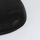 GUCCI Shoulder Bag Leather Black Gold Auth sw564-16