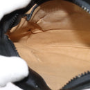 GUCCI Shoulder Bag Leather Black Gold Auth sw564-18