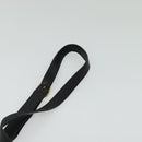 GUCCI Shoulder Bag Leather Black Gold Auth sw564-8