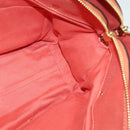 Chloe Angie Hand Bag Leather 2way Pink Gold Auth sw569-19