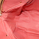 Chloe Angie Hand Bag Leather 2way Pink Gold Auth sw569-20