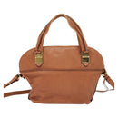 Chloe Angie Hand Bag Leather 2way Pink Gold Auth sw569-2