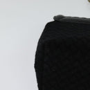 BOTTEGA VENETA Chain Shoulder Bag Cotton Black Gold Auth sw586-16