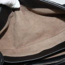 BOTTEGA VENETA Chain Shoulder Bag Cotton Black Gold Auth sw586-10