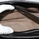 BOTTEGA VENETA Chain Shoulder Bag Cotton Black Gold Auth sw586-23