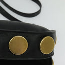 Chloe Curtis Shoulder Bag Suede Black Gold Auth sw587-16