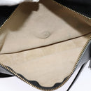 Chloe Curtis Shoulder Bag Suede Black Gold Auth sw587-20