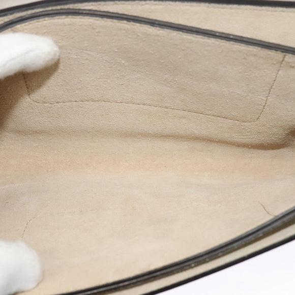 Chloe Fay Shoulder Bag Suede Leather Gray Gold Auth sw588