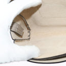 Chloe Fay Shoulder Bag Suede Leather Gray Gold Auth sw588-18