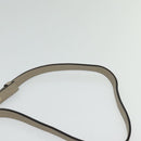 Chloe Fay Shoulder Bag Suede Leather Gray Gold Auth sw588-8