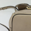 Chloe Fay Shoulder Bag Suede Leather Gray Gold Auth sw589-10
