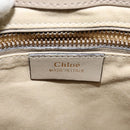 Chloe Fay Shoulder Bag Suede Leather Gray Gold Auth sw589-14