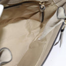 Chloe Fay Shoulder Bag Suede Leather Gray Gold Auth sw589-16