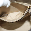 Chloe Fay Shoulder Bag Suede Leather Gray Gold Auth sw589-18