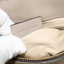 Chloe Fay Shoulder Bag Suede Leather Gray Gold Auth sw589-19