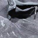 GUCCI Shoulder Bag Suede Black Auth sw595-10