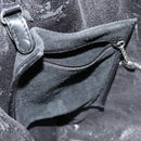 GUCCI Shoulder Bag Suede Black Auth sw595-11