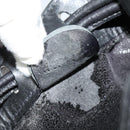 GUCCI Shoulder Bag Suede Black Auth sw595-12