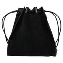 GUCCI Shoulder Bag Suede Black Auth sw595-2