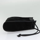 GUCCI Shoulder Bag Suede Black Auth sw595-4