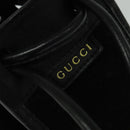 GUCCI Shoulder Bag Suede Black Auth sw595-6