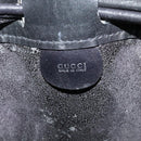GUCCI Shoulder Bag Suede Black Auth sw595-7