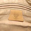 GUCCI Micro GG Supreme Shoulder Bag PVC Beige Gold Auth sw596-18