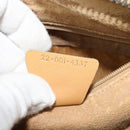 GUCCI Micro GG Supreme Shoulder Bag PVC Beige Gold Auth sw596-12