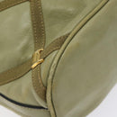 Salvatore Ferragamo Shoulder Bag Leather Green Gold Auth sw600-11