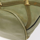 Salvatore Ferragamo Shoulder Bag Leather Green Gold Auth sw600-12