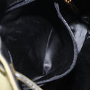 Salvatore Ferragamo Shoulder Bag Leather Green Gold Auth sw600-19