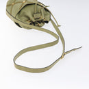 Salvatore Ferragamo Shoulder Bag Leather Green Gold Auth sw600-7