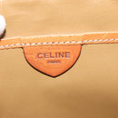 CELINE Macadam Canvas Hand Bag PVC Beige Gold Auth sw601-19