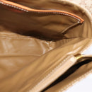 CELINE Macadam Canvas Hand Bag PVC Beige Gold Auth sw601-20