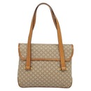 CELINE Macadam Canvas Hand Bag PVC Beige Gold Auth sw601-2