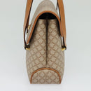 CELINE Macadam Canvas Hand Bag PVC Beige Gold Auth sw601-4