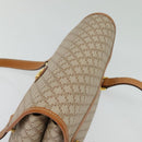 CELINE Macadam Canvas Hand Bag PVC Beige Gold Auth sw601-6